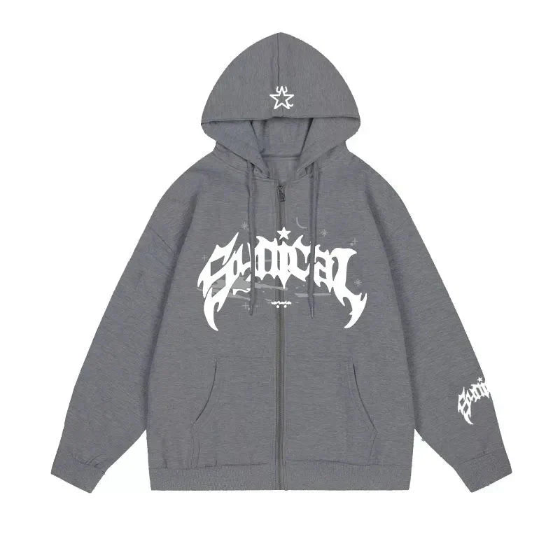 'American' Felpa con zip
