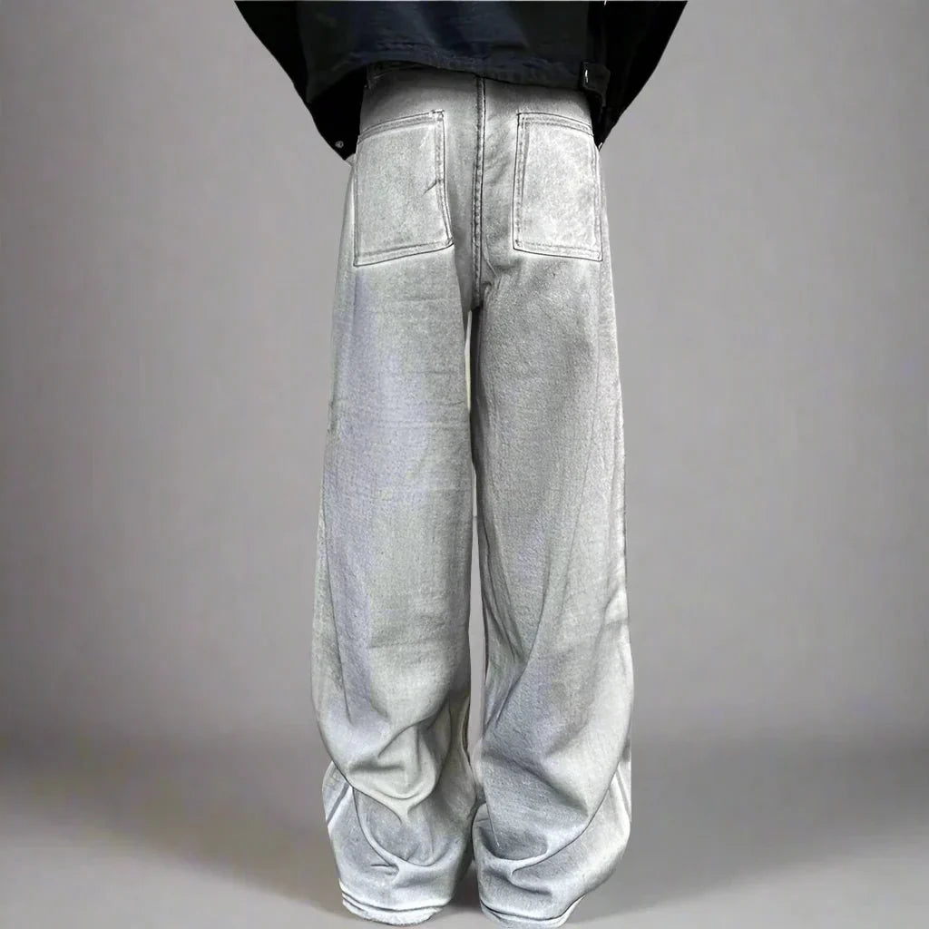Jeans baggy cargo lavati