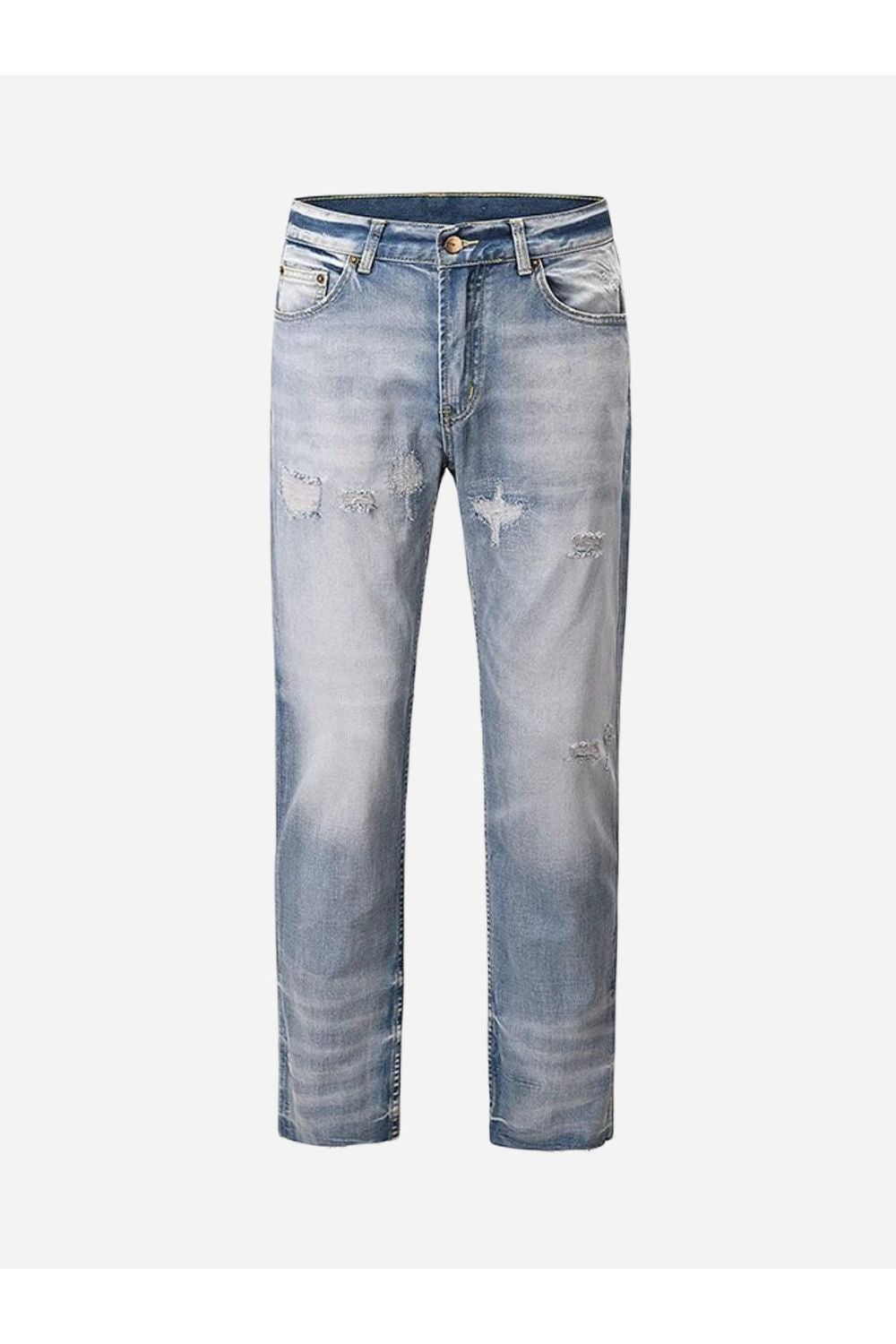 Jeans con design strappato