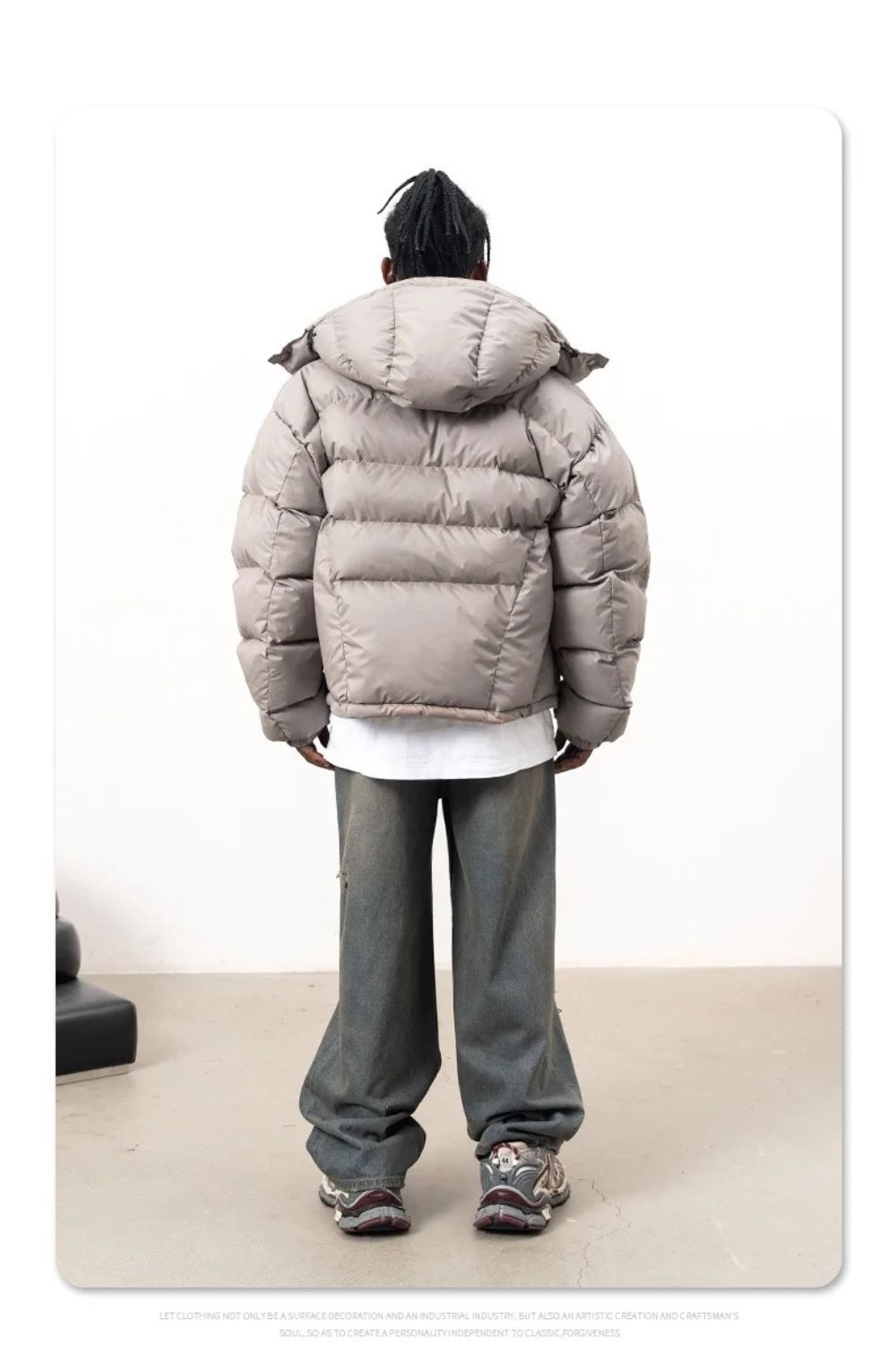 'Y2K' Giacca puffer con bottoni
