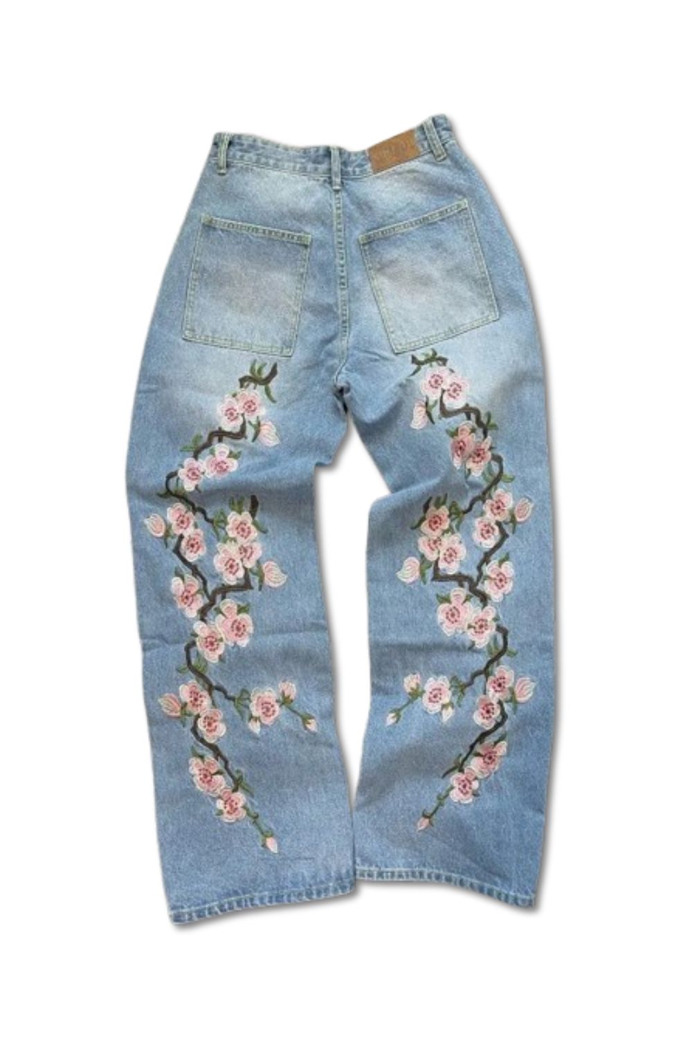 'Blossom' Jeans ricamati
