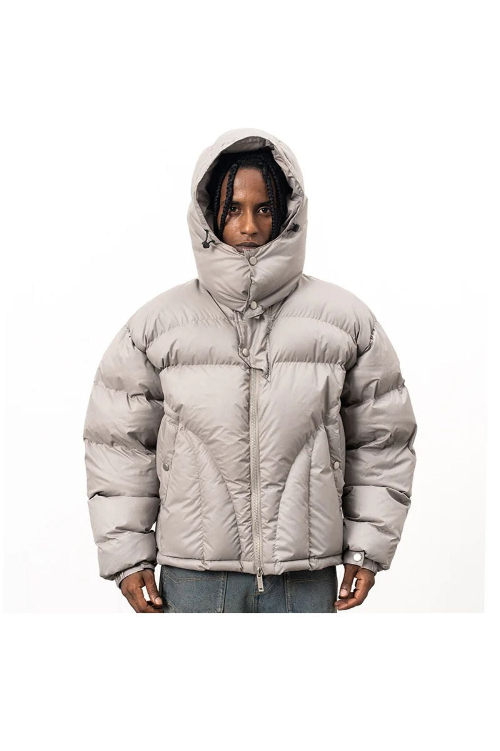 'Y2K' Giacca puffer con bottoni