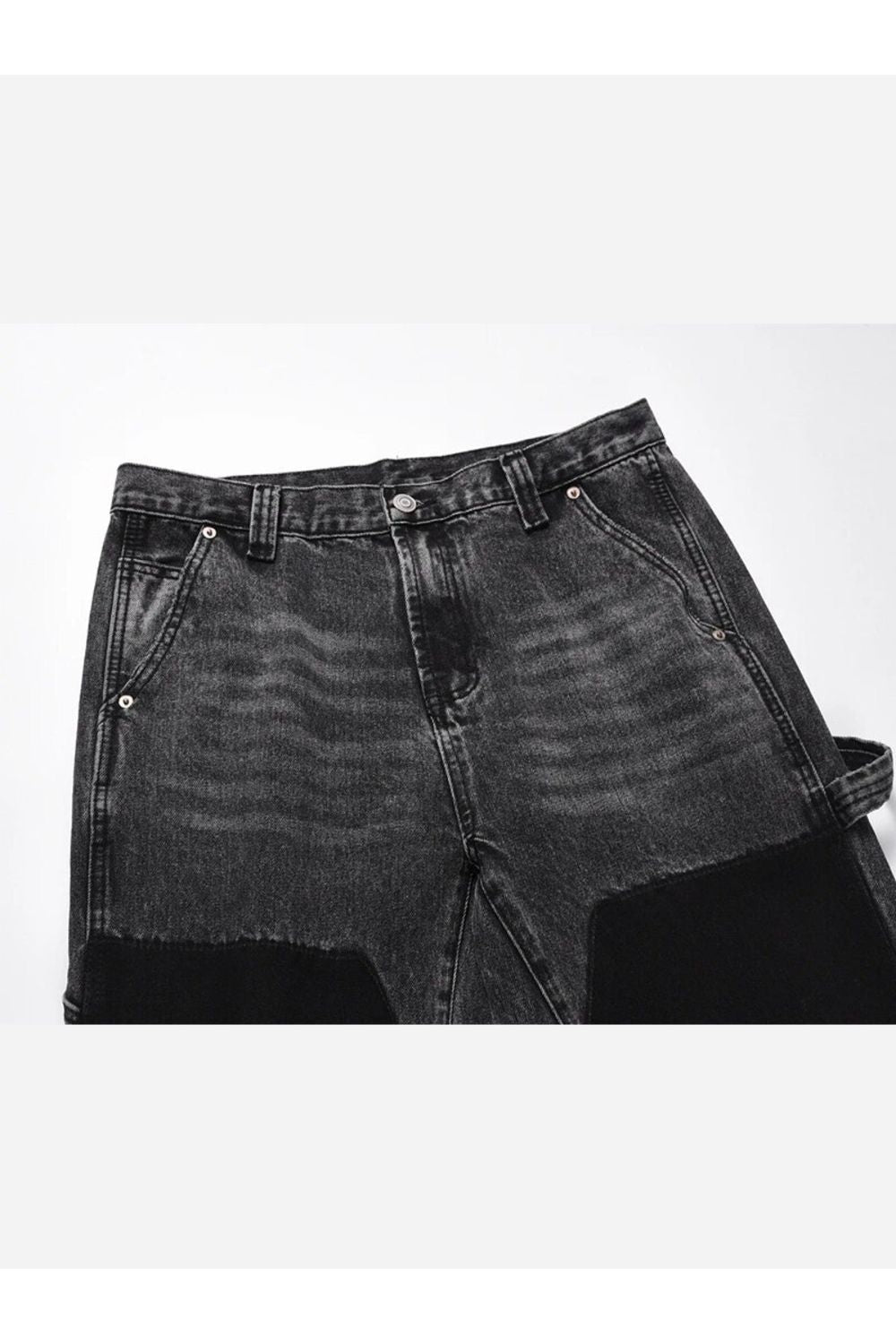 Jeans flare con vernice