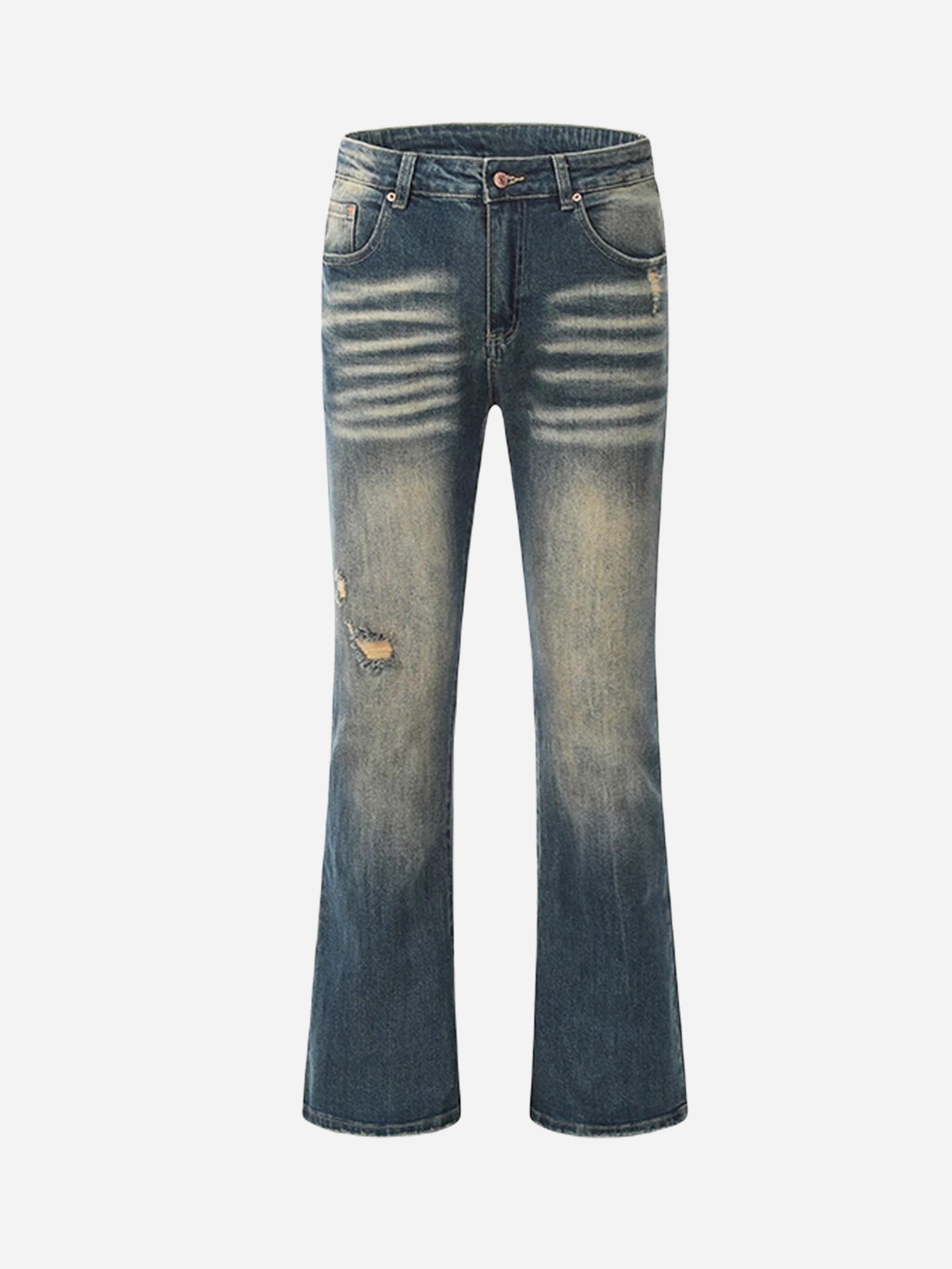 Jeans con design strappato