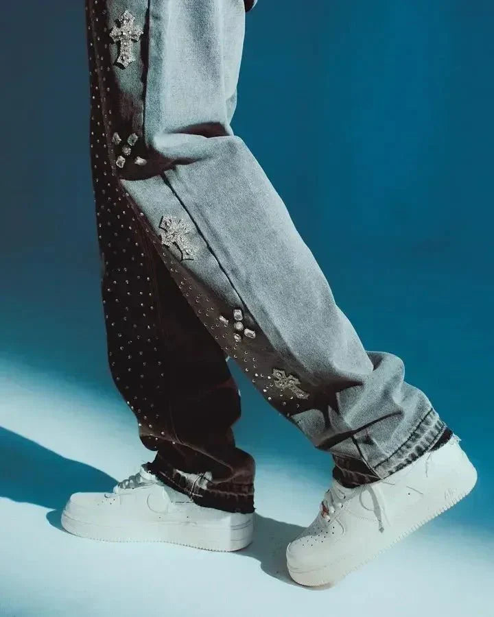'Crossed' Jeans lavati