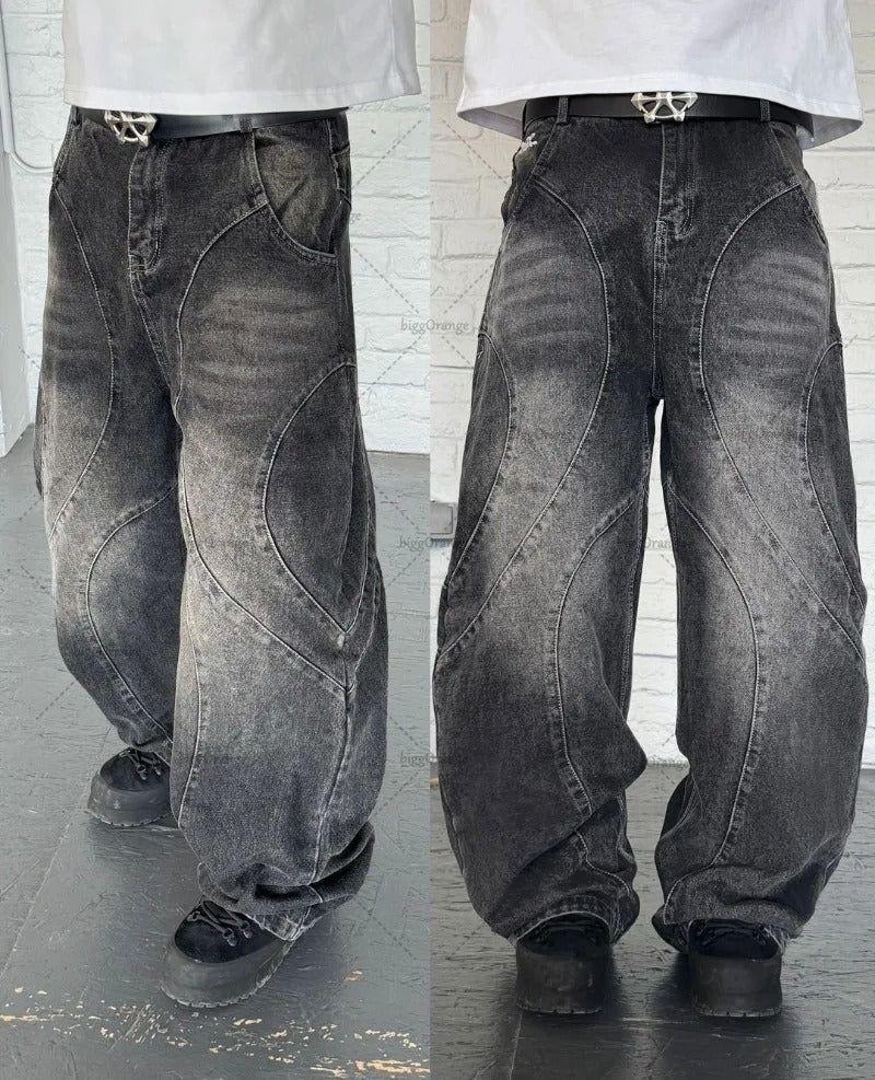 'Dark Edge' Baggy Jeans