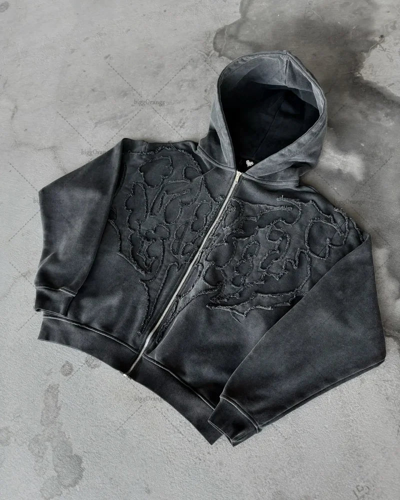 'Glazed' Felpa con zip
